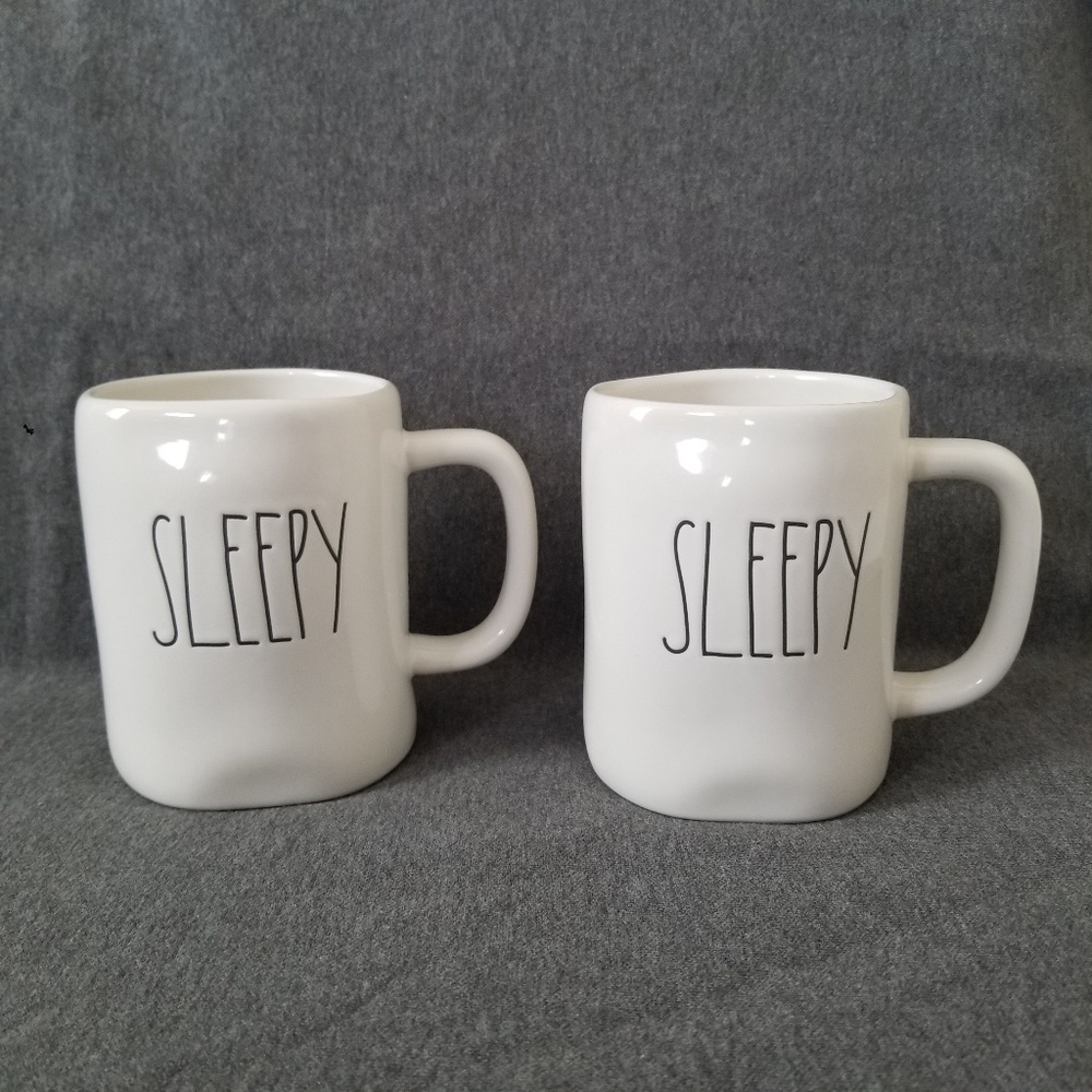 New RAE DUNN SLEEPY Mugs Set of 2